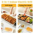 thumbnail image 2 of Parrilla eléctrica de interior YOHAWJAN 1500 W sin humo 2 en 1, 2 of 9