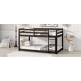 thumbnail image 6 of Twin Size solid wood platform bed frame with strengthened slats and ladder, no box spring needed, espresso for bedroom, 6 of 20