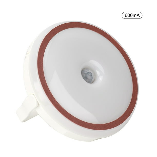 Lámpara LED con sensor de cuerpo de oreja de gato de 0,6 W y 5 V, luz nocturna USB ajustable para cabecera de dormitorio (600 mah)