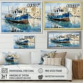 thumbnail image 4 of Designart "Island Odyssey Greece Greek wall art III" Transportation Floater Framed Canvas Print, 4 of 7