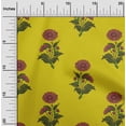 thumbnail image 1 of oneOone Cotton Cambric Medium Yellow Fabric Floral Block Sewing Craft Projects Fabric Prints By Yard 56 Inch Wide, 1 of 4