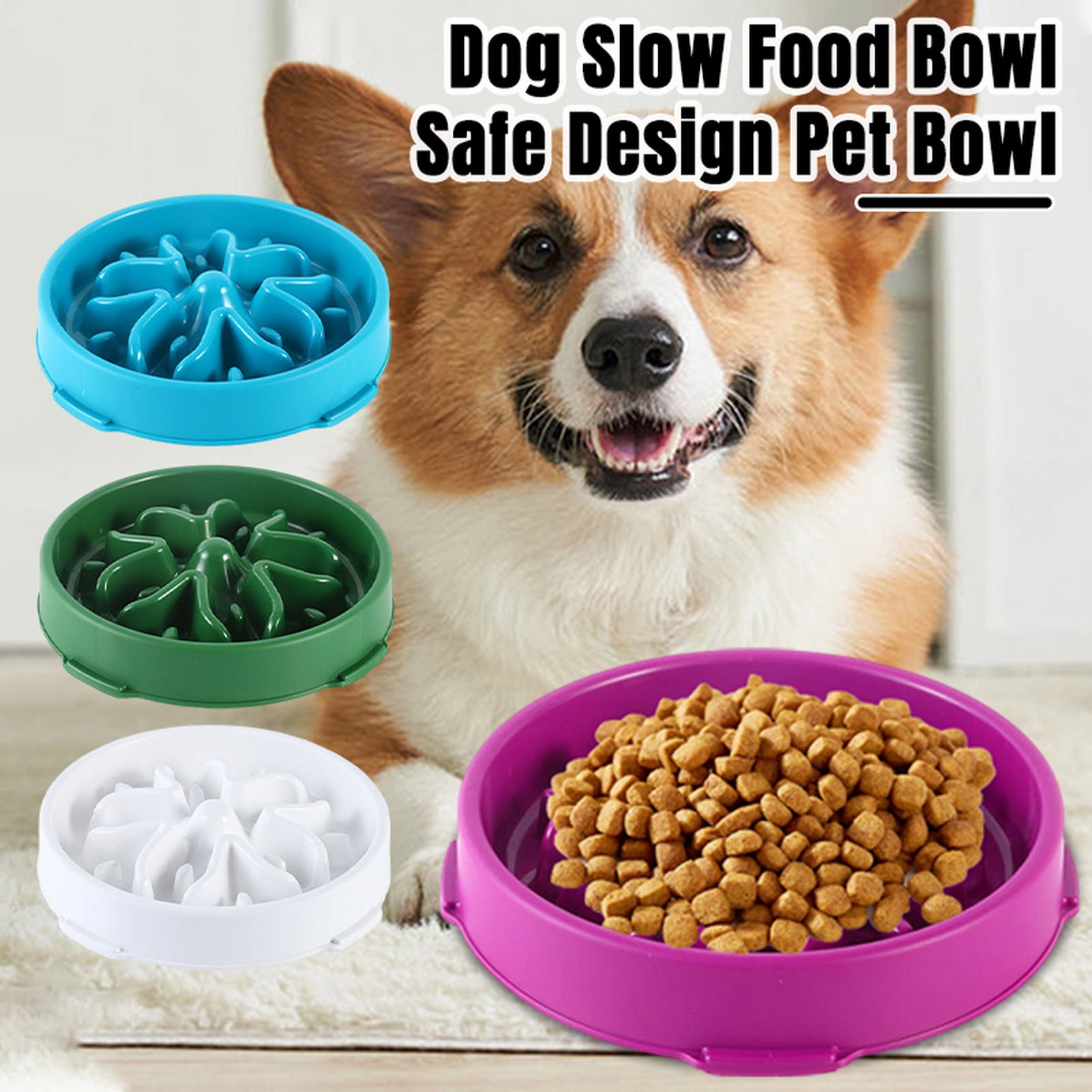 YIFAEUX Dog Slow Feeder Bowl Large Breed Unbreakable Safe Slow Down Eating Reduce Bloating Dog Bowl Easy to Clean Maze Pet Feeder with Non-Slip Bottom for Healthy Eating