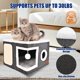 thumbnail image 3 of Cueva Cama para Gatos PETTDATE de Fieltro para Gatos de Interior con Rascador, 3 of 7