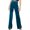 Blue, variant on Odeerbi Yoga Full Length Pants for Women Casual Solid Color Straight-leg High Waist Elastic Sports Yoga Pants Black