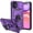 Purple, variant on for iPhone 11 Case,with Screen Protectors and Camera Cover,[Military Grade] 16ft.Drop Tested Cover with Magnetic Kickstand Protective Case for iPhone 11 6.1 inch, Purple