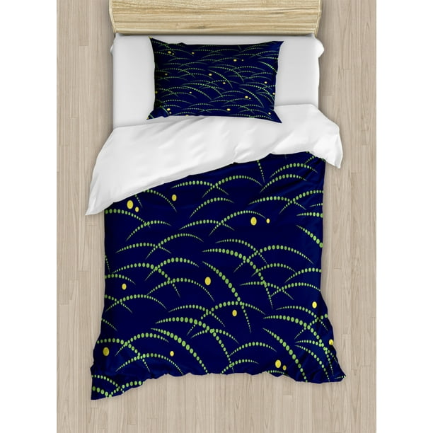 Japanese Duvet Cover Set Twin Size, Tsuyushiba Japanese Traditional
