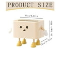 thumbnail image 3 of Gnwei Cute Tissue Box Organizer Cover for Storage Napkin Facial Tissue Holder Desktop Organizer Remote Control Decorative Box Tissue Box for Home Office Restaurant Car, 3 of 9