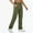 Green, variant on SYMOID Womens Blue Elastic Waist Multi-Pocket Cargo Pants, 100% Polyester - Durable Work & Casual Wear for Nurses & Professionals,Size L