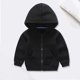 thumbnail image 2 of Gibobby Abrigos de invierno para bebés y niñascon cordón para niños y niñas, Tops cómodos con capucha, blusa holgada de manga larga, sudadera con bolsill(Negro, 4-5 Años), 2 of 4