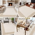 thumbnail image 5 of 5'x8' Area Rugs, Cream Retro Greek Key Indoor Outdoor Area Rug for Living Room Bedroom, Geometric Greece Ancient Farmhouse Rustic Washable Bathroom Rugs Kitchen Floor Carpet Mats Home Decor Aesthetic, 5 of 8