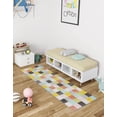 thumbnail image 3 of Unique Loom Whimsy Kids Collection Area Rug - Checks (2' 2" x 3' 11" Runner Multi/Blue), 3 of 9