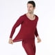 thumbnail image 5 of Guardurnaity Conjunto de ropa interior térmica, sin costuras, fino, cómodo, Otoño Invierno, Calzoncillos largos, Tops, ropa interior de oficina, Base, Ropa interior Hombre Rojo Tipo 2 Guardurnaity AP013730-04, 5 of 6