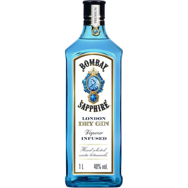 Pack de 6 Ginebra Bombay Sapphire 1 L Importado