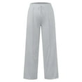 thumbnail image 5 of Oversized Wide Leg Sweatpants Women High Waisted Yoga Joggers with Pockets Joggers Sport Workout Active Baggy Trousers 03-Gray XXL, 5 of 5