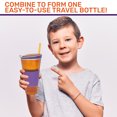 thumbnail image 6 of 2 in 1 Snack Drink Cup Kids Spill Proof Tumbler Plastic Straw Lid Locks 16 Oz Exultimate, 6 of 7