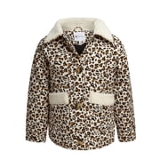 Jessica Simpson Infant and Toddler Girls' Puffer Coat with Sherpa Collar, Sizes 12-24M