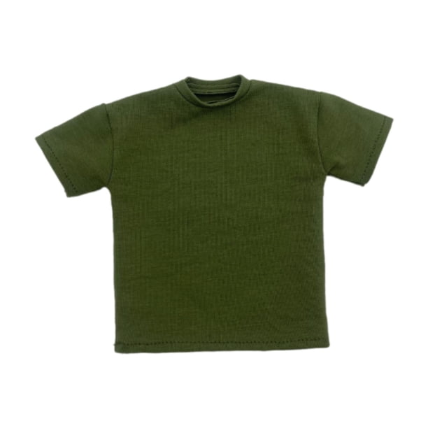 Camiseta Masculina a Escala 1/6, Vestido Práctico para Cuerpo de Figuras de Modelos de Muñecas de 12 Pulgadas
