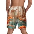 thumbnail image 2 of Lsque Mens Swim Trunks Fantasy Underwater Jellyfish Pattern - Bathing Suit Compression Liner - Beach Swim Shorts Swimwear - (S-3XL) - Stretch Quick Dry -Medium, 2 of 9
