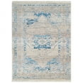 thumbnail image 5 of RUGSOTIC CARPETS Machine Woven Crossweave AREA RUGS - 3'11''x5'10'', Rectangle,Ivory Blue,Classic Oriental Traditional , Low Pile Machine Made Area Rugs for Living Room, Bed Room (M00085), 5 of 6
