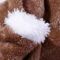 thumbnail image 4 of Methold Cachorro gato perro ropa de invierno ropa lindo mascota suéter puente sudadera con capucha abrigo traje Ropa para mascotas marrón XS, 4 of 6