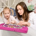 thumbnail image 5 of HAOTUTOYS Keyboard Piano for Kids, 32 Keys Electronic Kids Piano Keyboard Toys - Music Keyboard Learning & Education Toys for Boys and Girls (Pink), 5 of 7