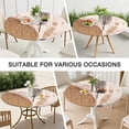 thumbnail image 7 of Brown Boho Plant Pattern Round Fitted Tablecloth with Elastic Edge,Dining Table Cover Waterproof,Outdoor Round Tablecloth for Camping,Dining,Indoor and Outdoor, 7 of 7