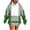 Army Green, variant on Women's Multi-Tone Plaid Print Long Hoodie - Color-Blocked Pullover with Pocket, Drop Shoulder Casual Streetwear Blue