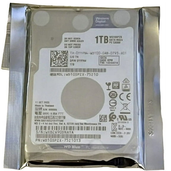 Western Digital 1TB 5400RPM SATA III 2, 5" Hard Disk Drive for Laptops/PS4/PS5/XBox