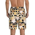 thumbnail image 3 of Easygdp Cute Bee Gnome Men's Short Pajama Pants, Sleep Shorts, Household Pants, Casual Pants with Pockets - Small, 3 of 9