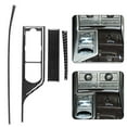 thumbnail image 1 of 4Pcs Carbon Fiber Interior Console Gear Shift Cover Trim For Jaguar XF 2009-2011, 1 of 8