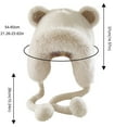 thumbnail image 2 of iHPH7 Faux Fur Hat Winter Hats for Women Furry Hat Winter Hats for Women Cold Weather Warm Hats for Women Winter Caps for Women Snow Hats for Women Pink One Size, 2 of 2