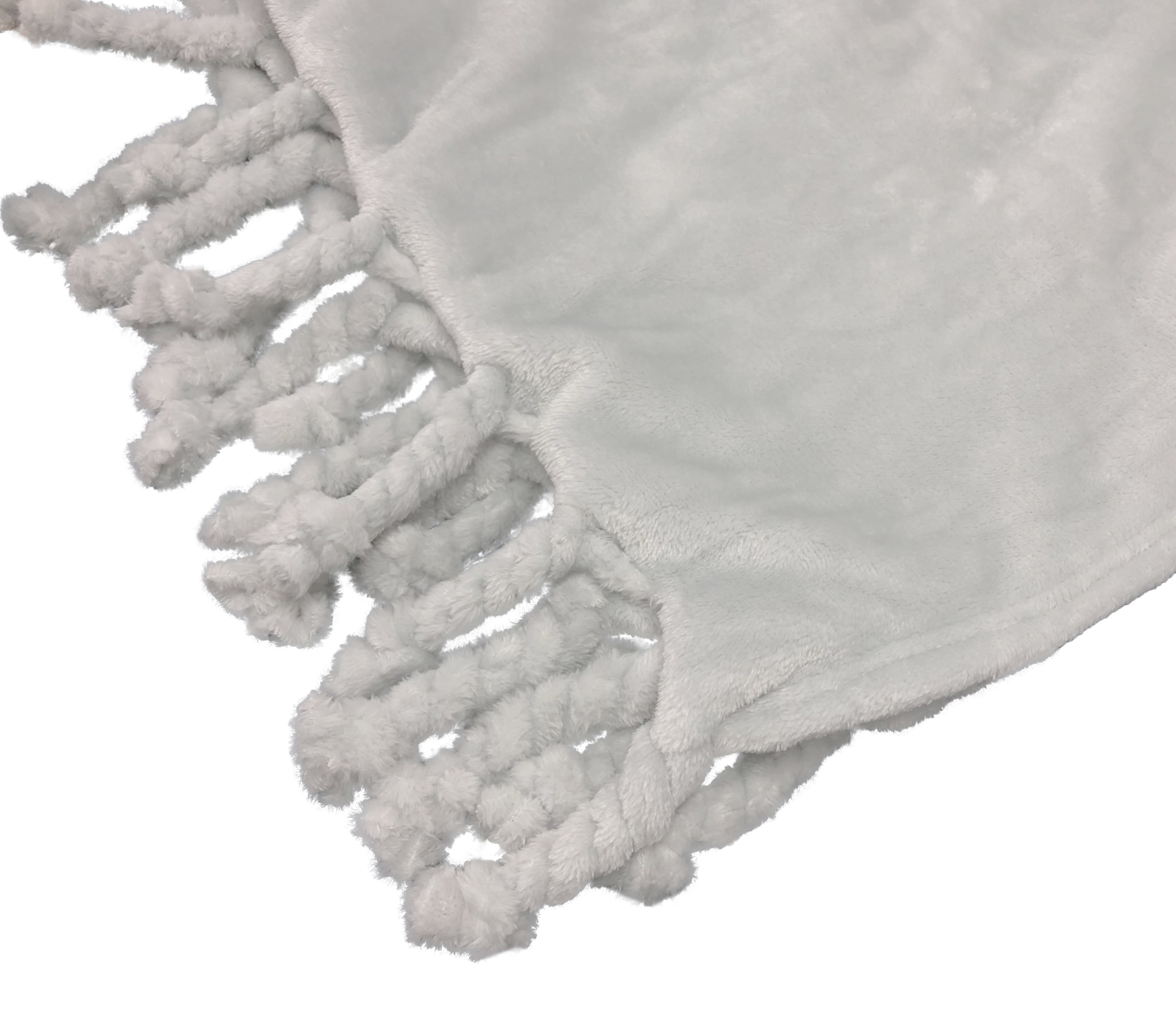 Beverly Tassel Throw Grey 50x60