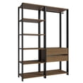 thumbnail image 3 of Ropero Closet Guardarropas Madesa Valencia 129cm Marrón 01, 3 of 10