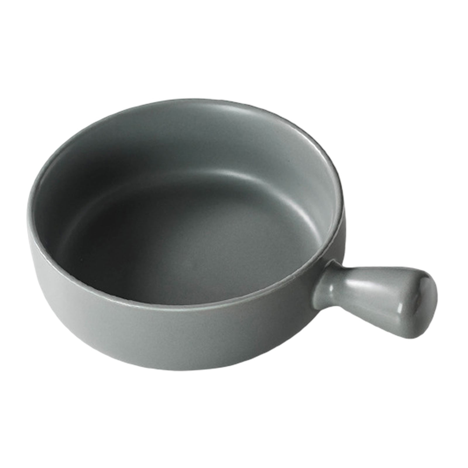 CRCMURE Tableware Baked Rice Bowl Wind With Handle Baking Baking Bowl Pasta Plate Simple Household Cutlery Soup Noodle Bowl Bowl