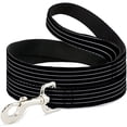 thumbnail image 1 of Buckle-Down Pet Leash - Pinstripes Black Gray - 4 Feet Long - 1 2" Wide, 1 of 1