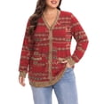 thumbnail image 2 of Cueply Women Plus Size Cardigan Open Front Button Down Sweater Lightweight Knit Jacket with Pockets Fall Winter Outerwear, 2 of 6