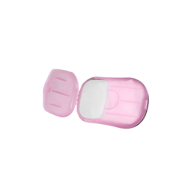 Seitruly 20 unids/caja de papel para lavar a mano, repuesto de Color sólido portátil, pícnic al aire libre, barbacoa, Camping, senderismo, accesorios Cuerpo del baño Rosa Seitruly CE015681-05