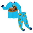 thumbnail image 5 of Gubotare Kids Pajamas Set of 2 Little Little Boy Pajamas Sets Cotton Pjs Kids Jammies 2T 3T (Sky Blue,2-3 Years), 5 of 5