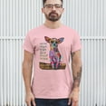 thumbnail image 3 of Tee Hunt in My Mind I'm Six Foot Five T-Shirt Dean Russo Chihuahua Men's Tee, Light Pink, 5X-Large, 3 of 5