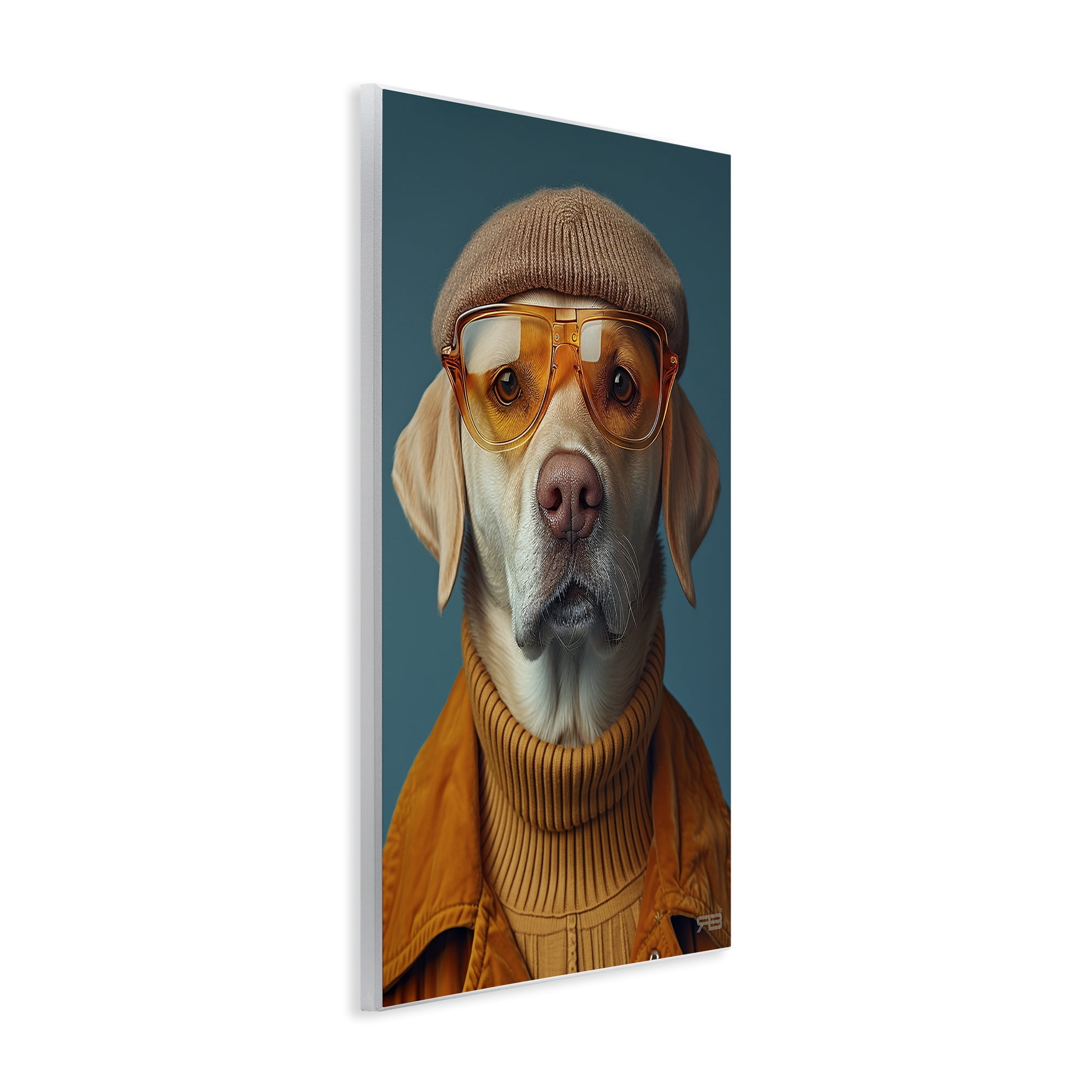 Stupell Industries Dog in Knit Fashion Animals & Insects Painting Unframed Art Print Wall Art, 10 x 15