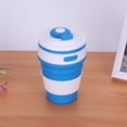 thumbnail image 1 of Taza 350ml Taza De Café Plegable De Silicona Taza De Té Portátil Tazas De Agua Taza Para Interior Al Aire LibreAzul, 1 of 7