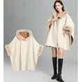 thumbnail image 6 of ZhangBaoLin Women Shawl Wrap Cardigan Poncho Cape Open Front Thick Wool Coat, 6 of 6