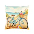thumbnail image 2 of YiJuHui Ocean Beach Theme Throw Pillow Cover 45x45 Cm Summer Decorative Cushion Case For Sofa Bedroom Patio, High Definition Printing Soft Breathable Polyester Fabric, 2 of 9