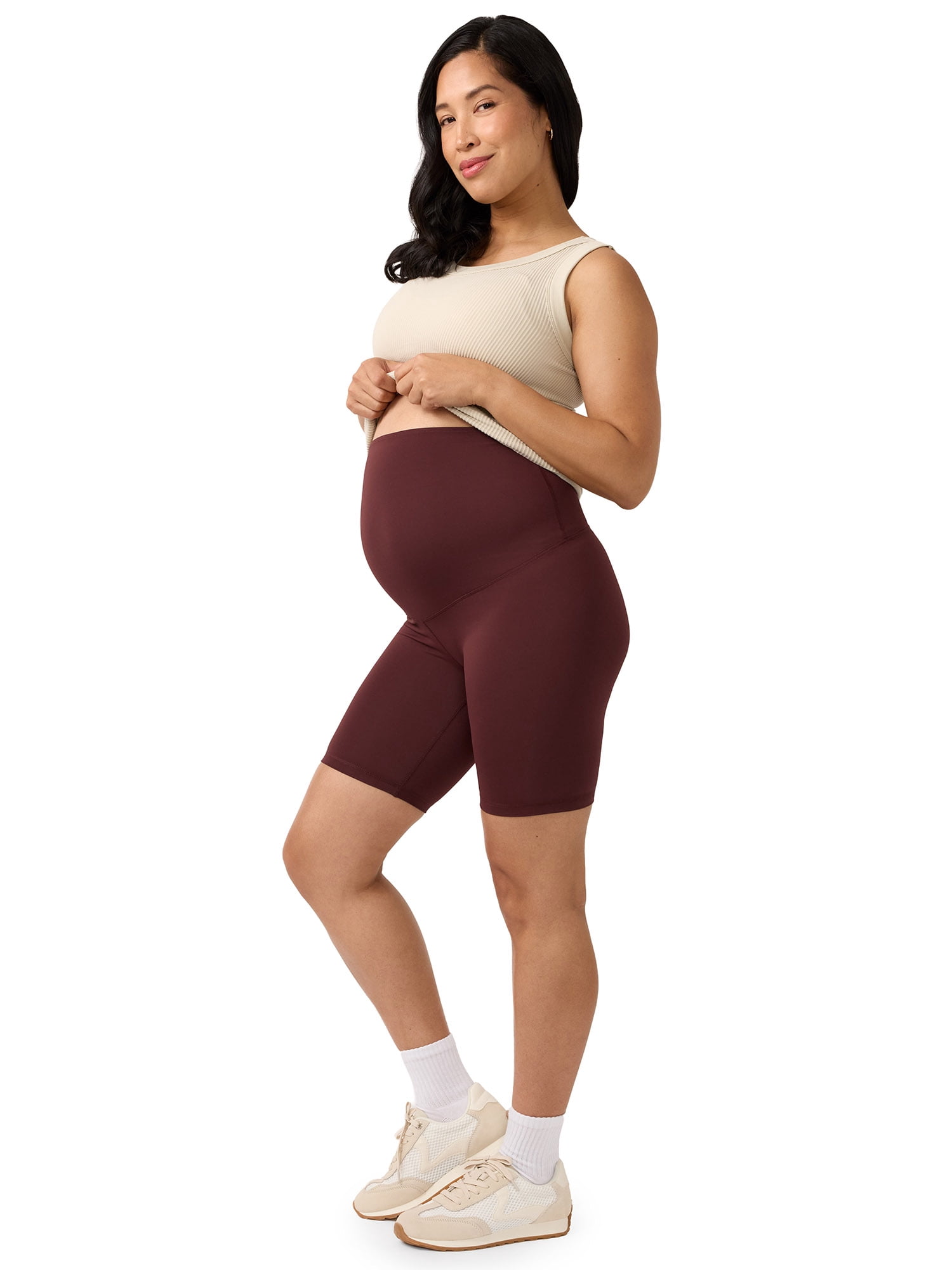 Ingrid & Isabel For Every Belly Women's Maternity Bike Shorts, Sizes S-XXL