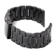 thumbnail image 4 of MasteelfCA 22mm Stainless Steel Solid Links Bracelet Watch Band Strap Straight End with 2pcs Watch Spring Bars (Black), 4 of 8