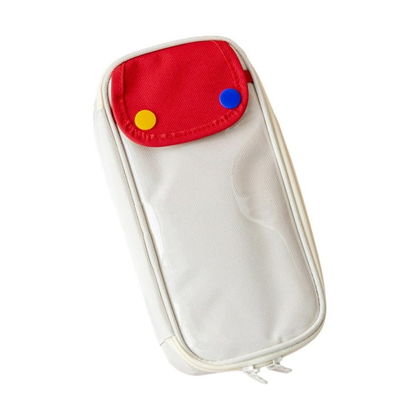 Estuche de lápices de gran capacidad, bolsa de papelería, bolsa portátil multiusos para colorear Pequeño