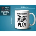 thumbnail image 6 of Drummer Retirement Mug White 11oz - Retirement Plan - Happy Retirement Coworker Teacher Mom Boss Celebration Company Graduation, 6 of 7