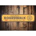 thumbnail image 2 of Boardwalk, Don't Miss The Fun, Boardwalk Arrow Sign, Seaside Boardwalk, Seaside Park Aluminum Sign - 4x18 inches, 2 of 4