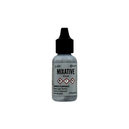 UPC: 0789541022176 | Ranger THoltz Alcohol Ink Mixative .5oz Silver