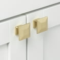 thumbnail image 3 of GlideRite 1-3/8 in. Modern Square Cabinet Knob, Champagne Gold - 5101-CHPG, 1 Pack, 3 of 4